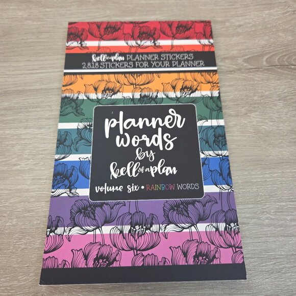 Rainbow Planner Stickers By Kellofaplan Volume Six Missing Two Stickers - Picture 2 of 16